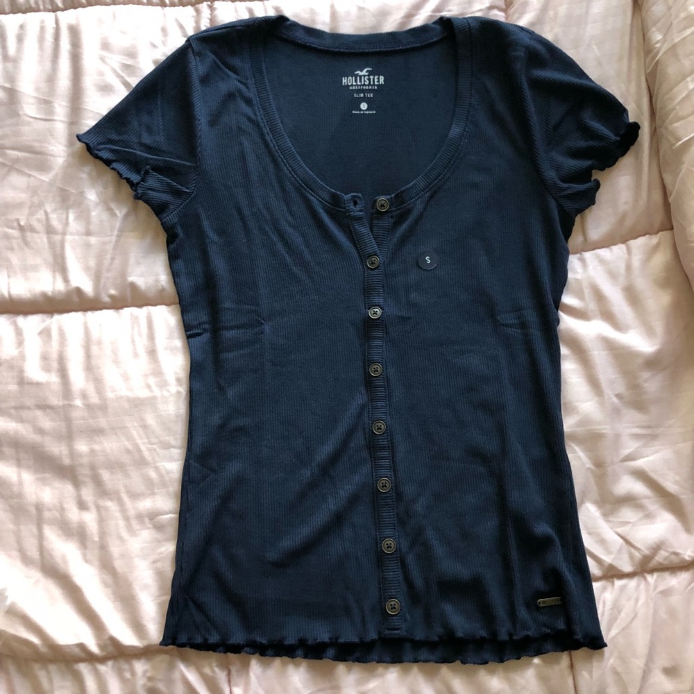 Ribbed short sleeve shirt